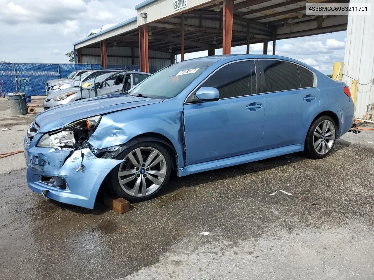 2011 Subaru Legacy 2.5I Premium VIN: 4S3BMCC69B3211701 Lot: 71183014