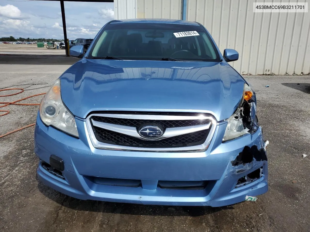 2011 Subaru Legacy 2.5I Premium VIN: 4S3BMCC69B3211701 Lot: 71183014