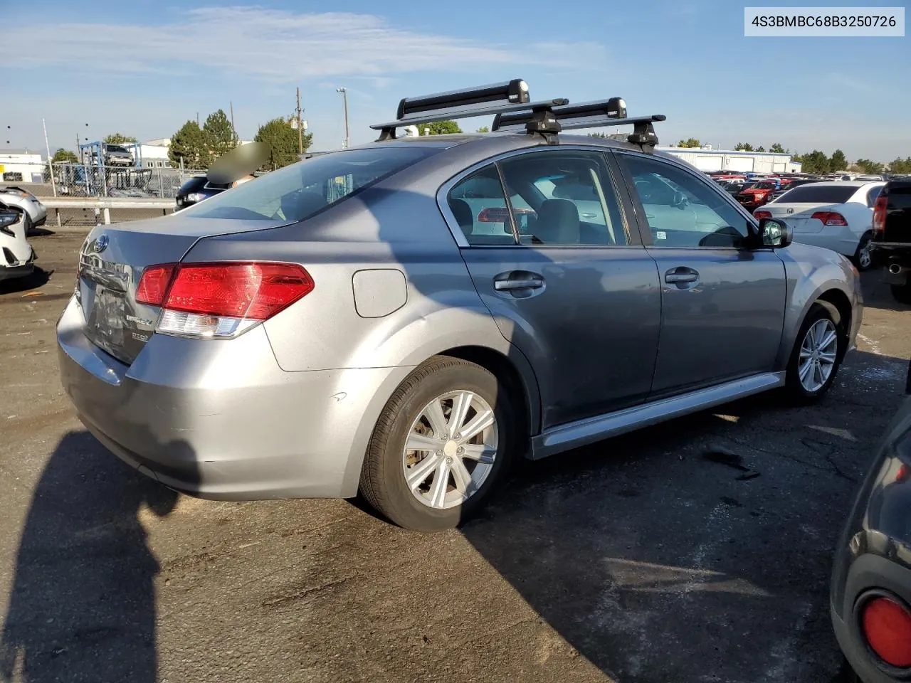 4S3BMBC68B3250726 2011 Subaru Legacy 2.5I Premium