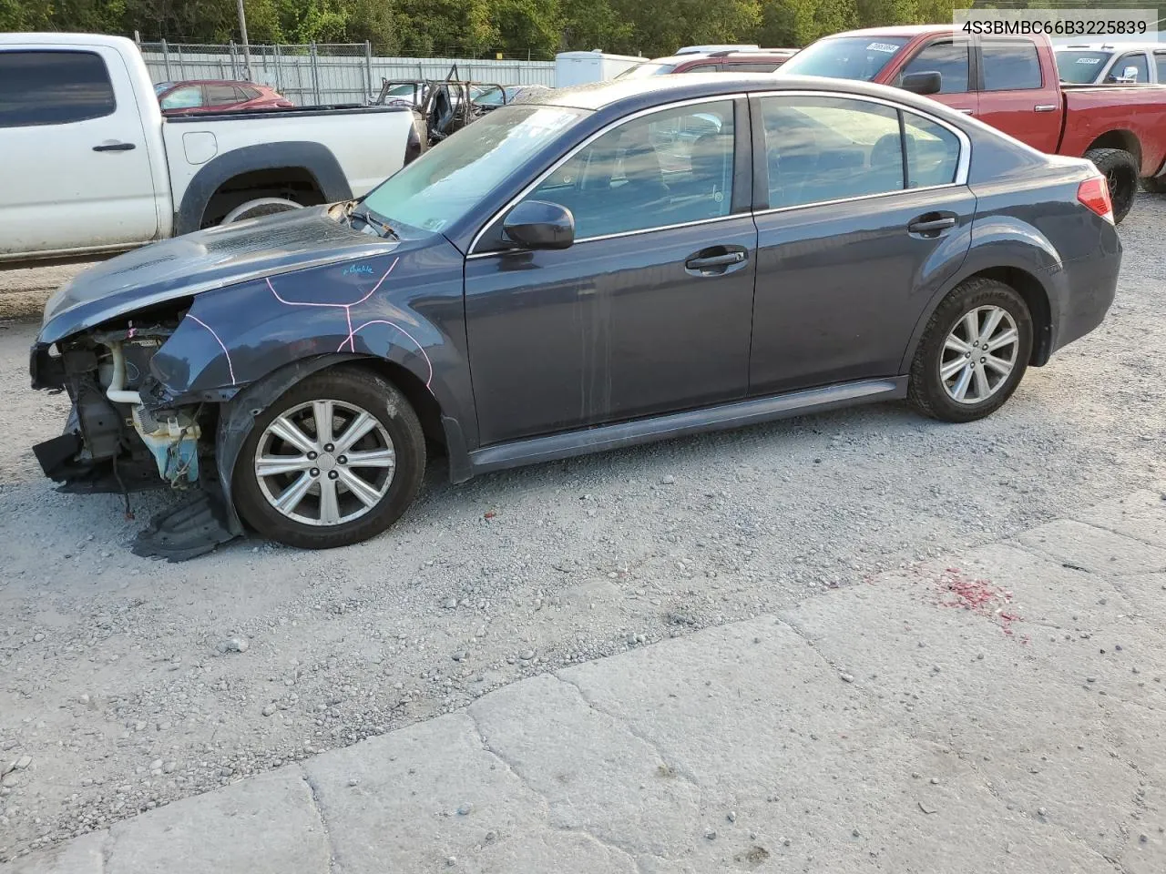 2011 Subaru Legacy 2.5I Premium VIN: 4S3BMBC66B3225839 Lot: 71352064