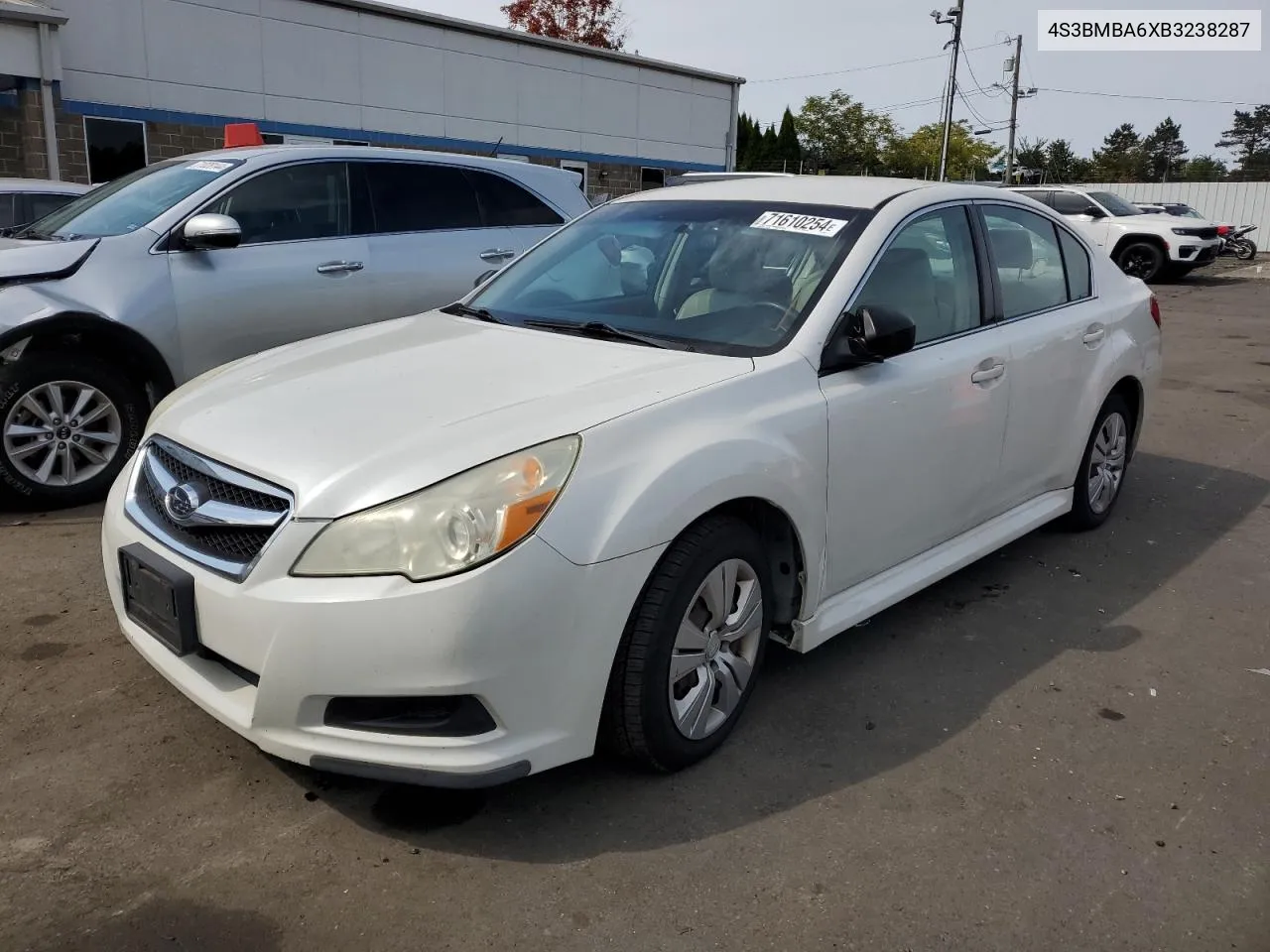 2011 Subaru Legacy 2.5I VIN: 4S3BMBA6XB3238287 Lot: 71610254