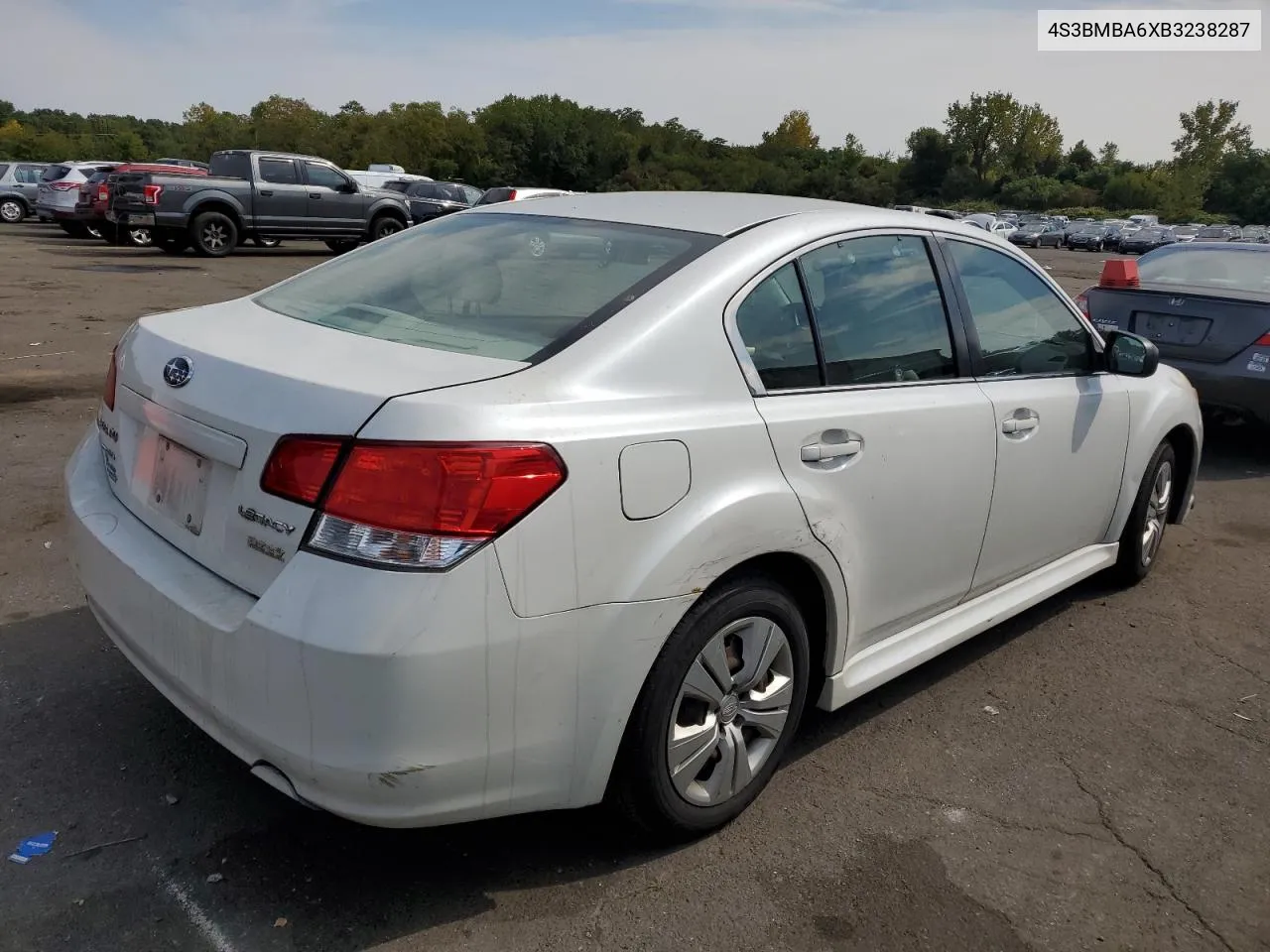 2011 Subaru Legacy 2.5I VIN: 4S3BMBA6XB3238287 Lot: 71610254