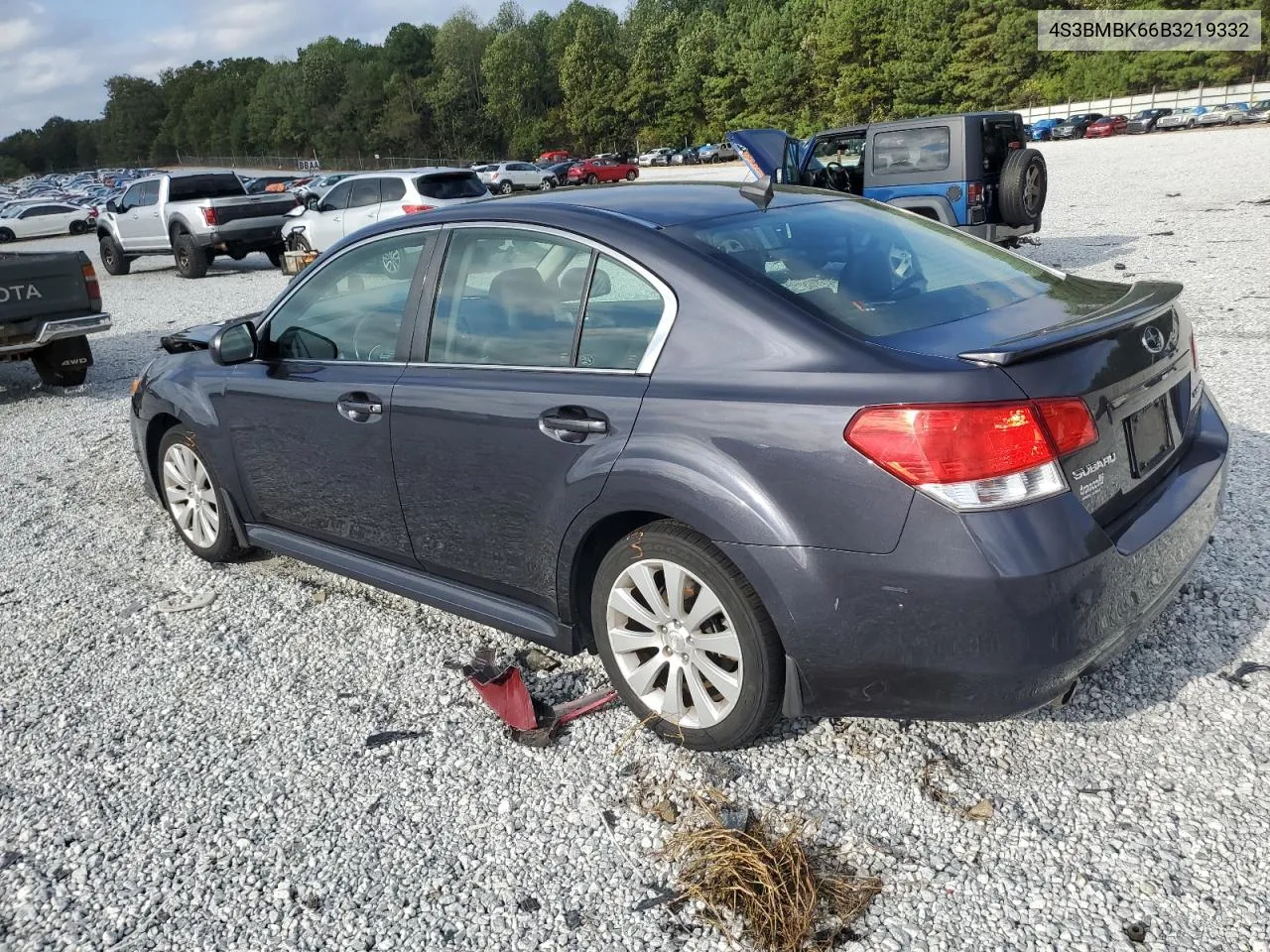 4S3BMBK66B3219332 2011 Subaru Legacy 2.5I Limited