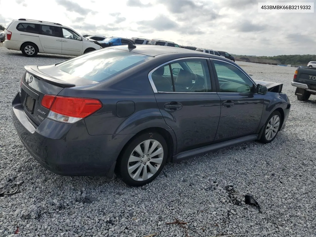 4S3BMBK66B3219332 2011 Subaru Legacy 2.5I Limited