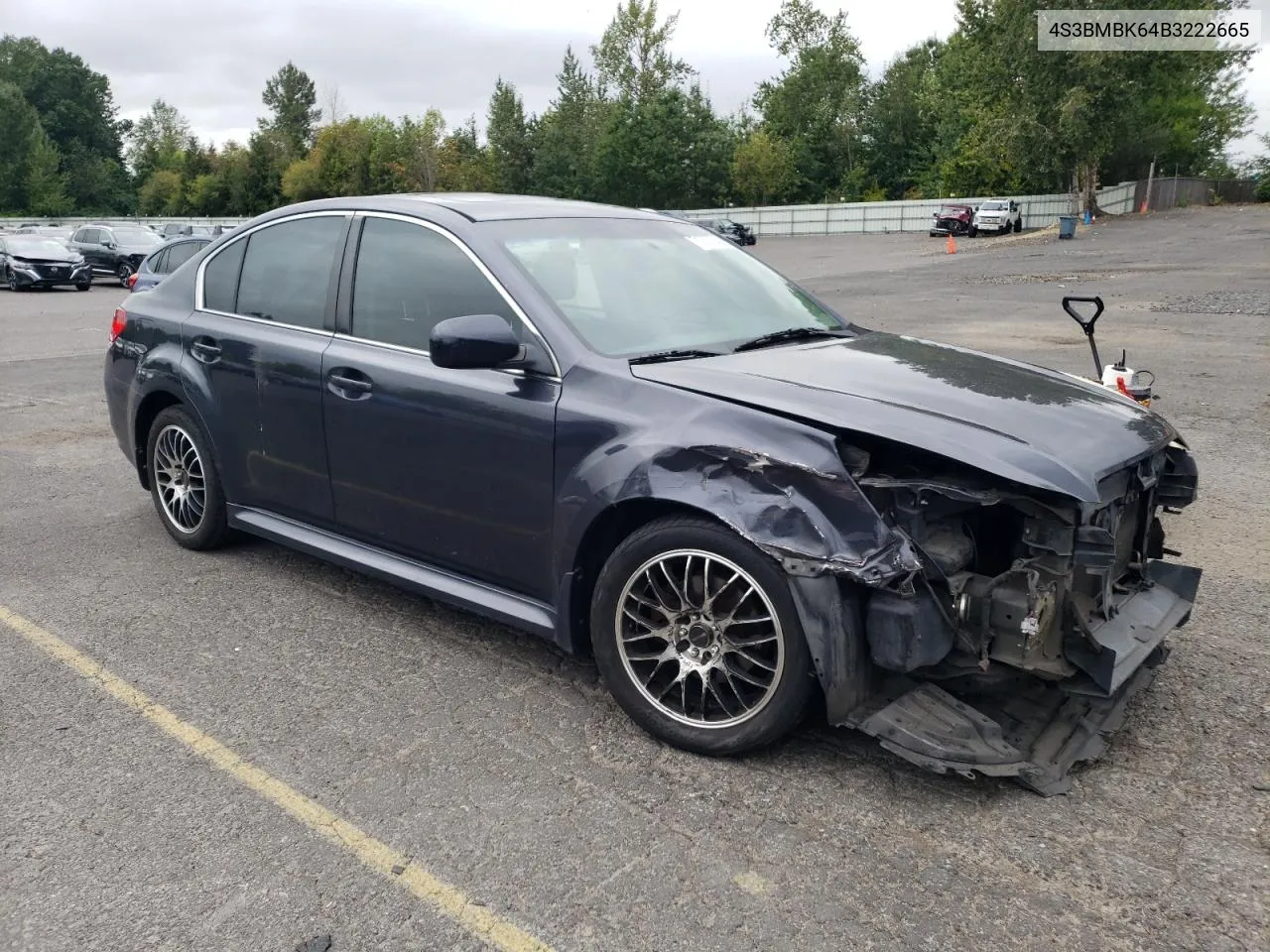 2011 Subaru Legacy 2.5I Limited VIN: 4S3BMBK64B3222665 Lot: 71957094