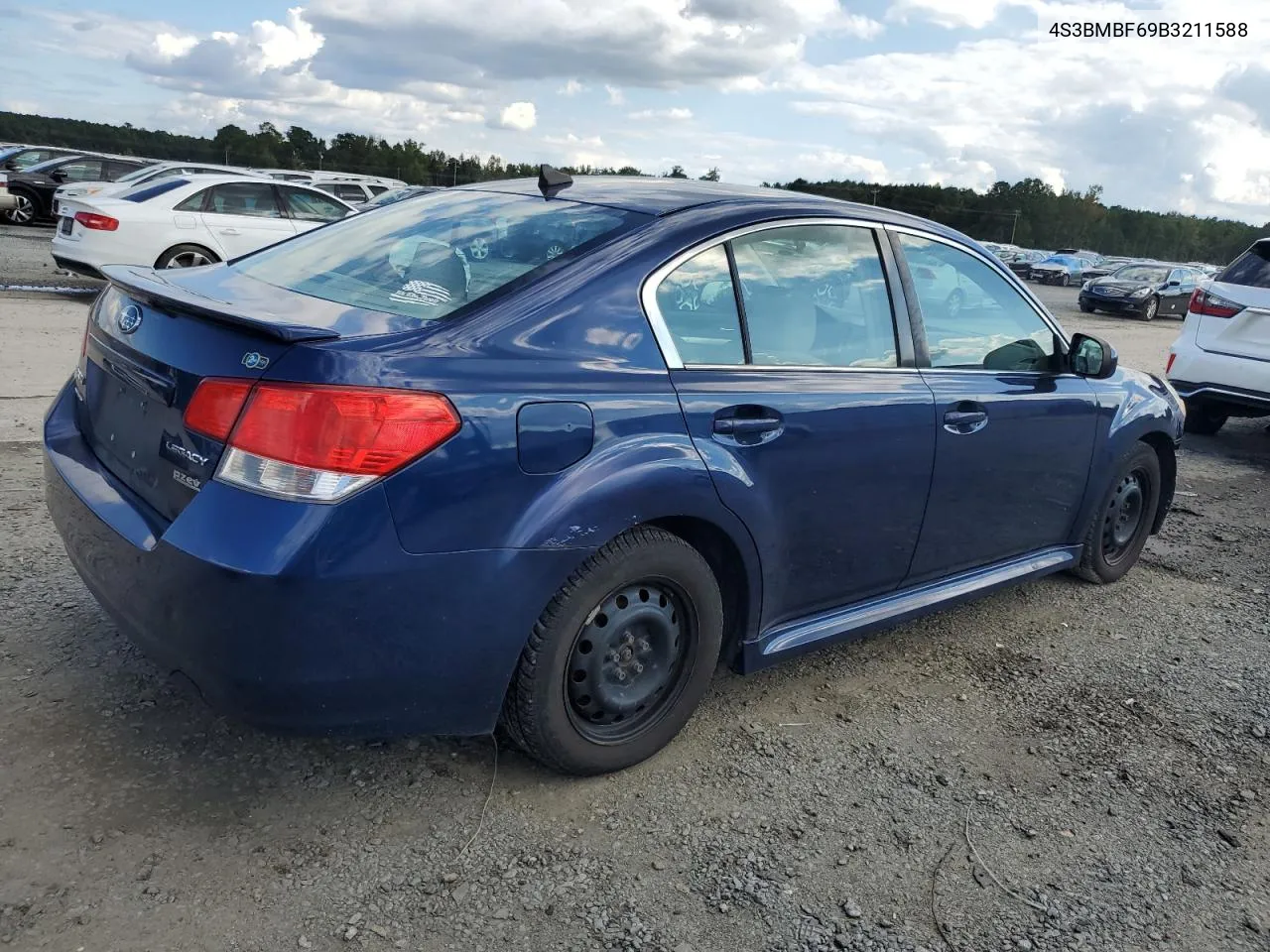 2011 Subaru Legacy 2.5I Premium VIN: 4S3BMBF69B3211588 Lot: 72146224