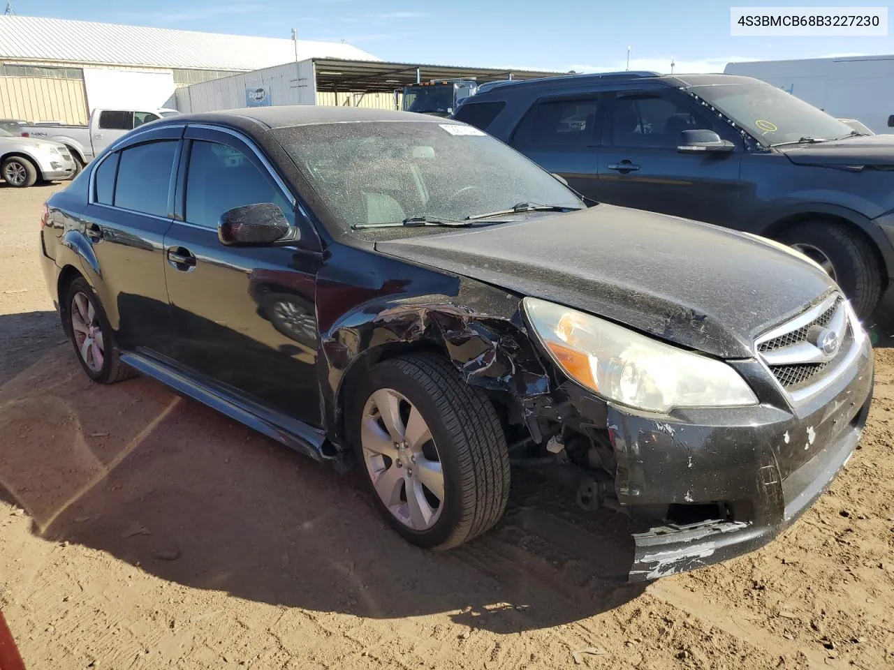 2011 Subaru Legacy 2.5I Premium VIN: 4S3BMCB68B3227230 Lot: 72271604