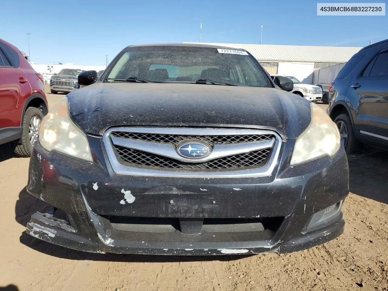 2011 Subaru Legacy 2.5I Premium VIN: 4S3BMCB68B3227230 Lot: 72271604