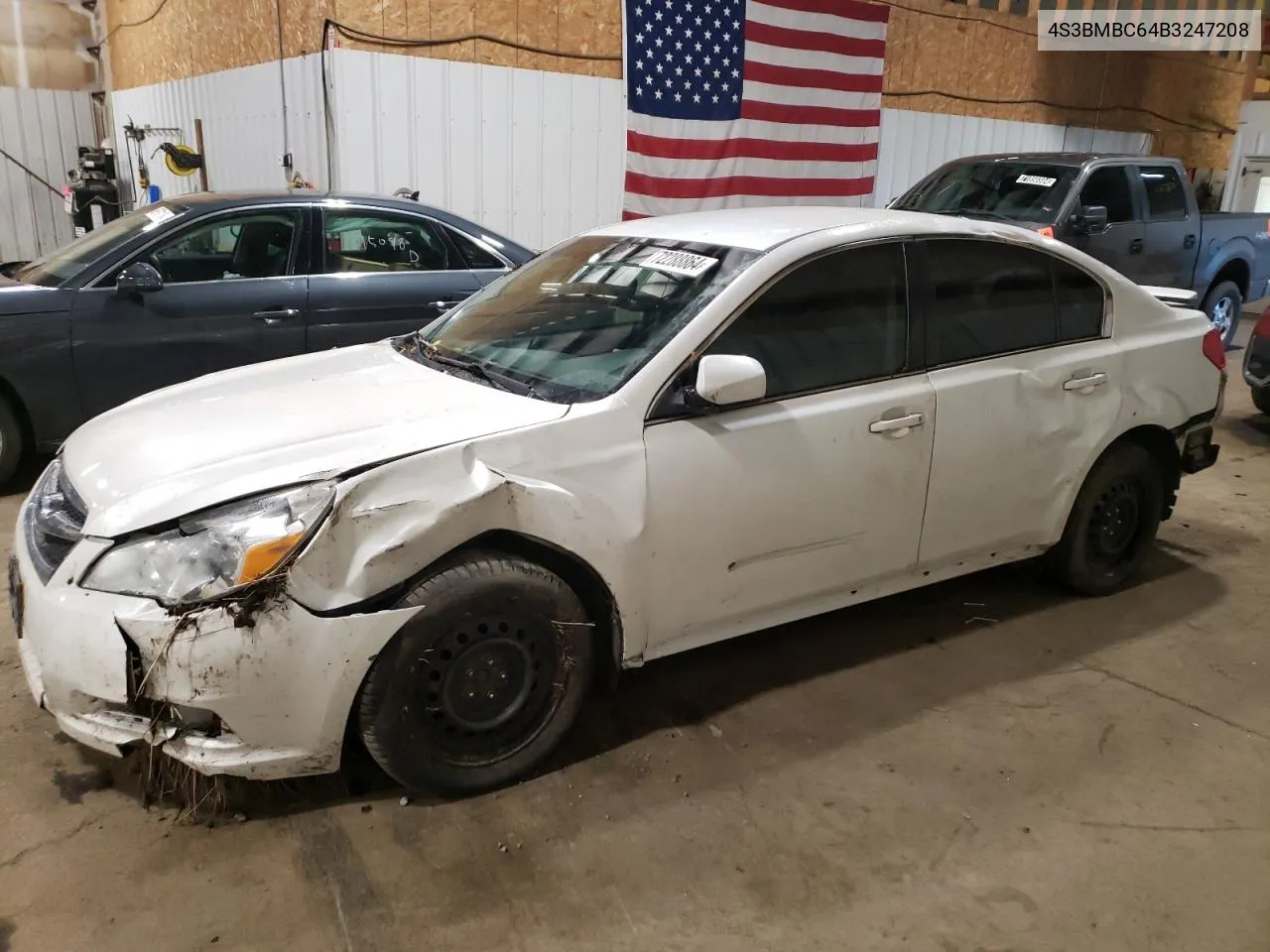 2011 Subaru Legacy 2.5I Premium VIN: 4S3BMBC64B3247208 Lot: 72288864