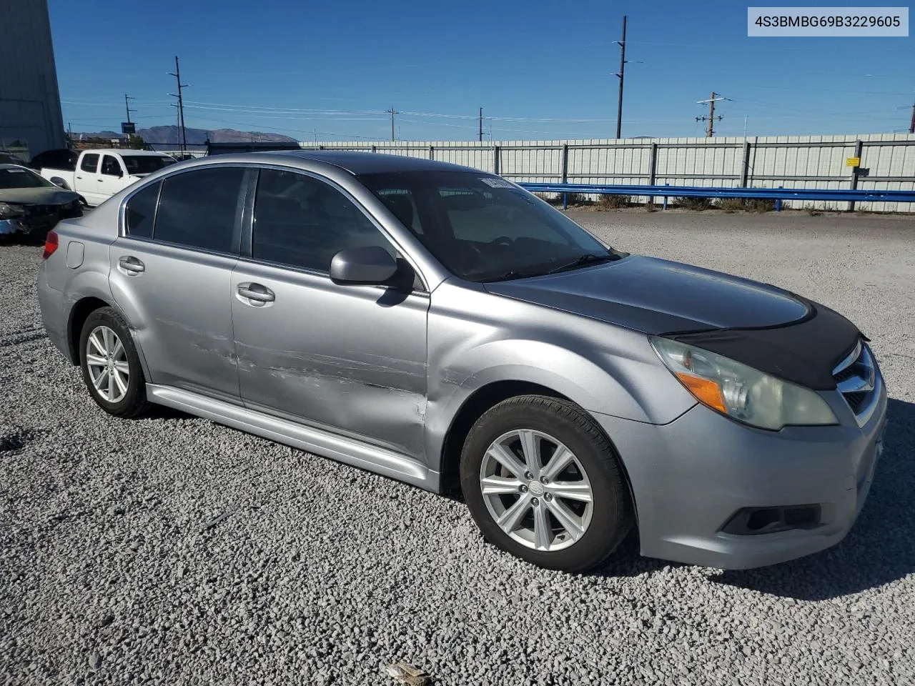 2011 Subaru Legacy 2.5I Premium VIN: 4S3BMBG69B3229605 Lot: 72410064