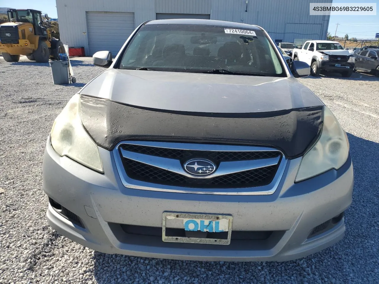 2011 Subaru Legacy 2.5I Premium VIN: 4S3BMBG69B3229605 Lot: 72410064