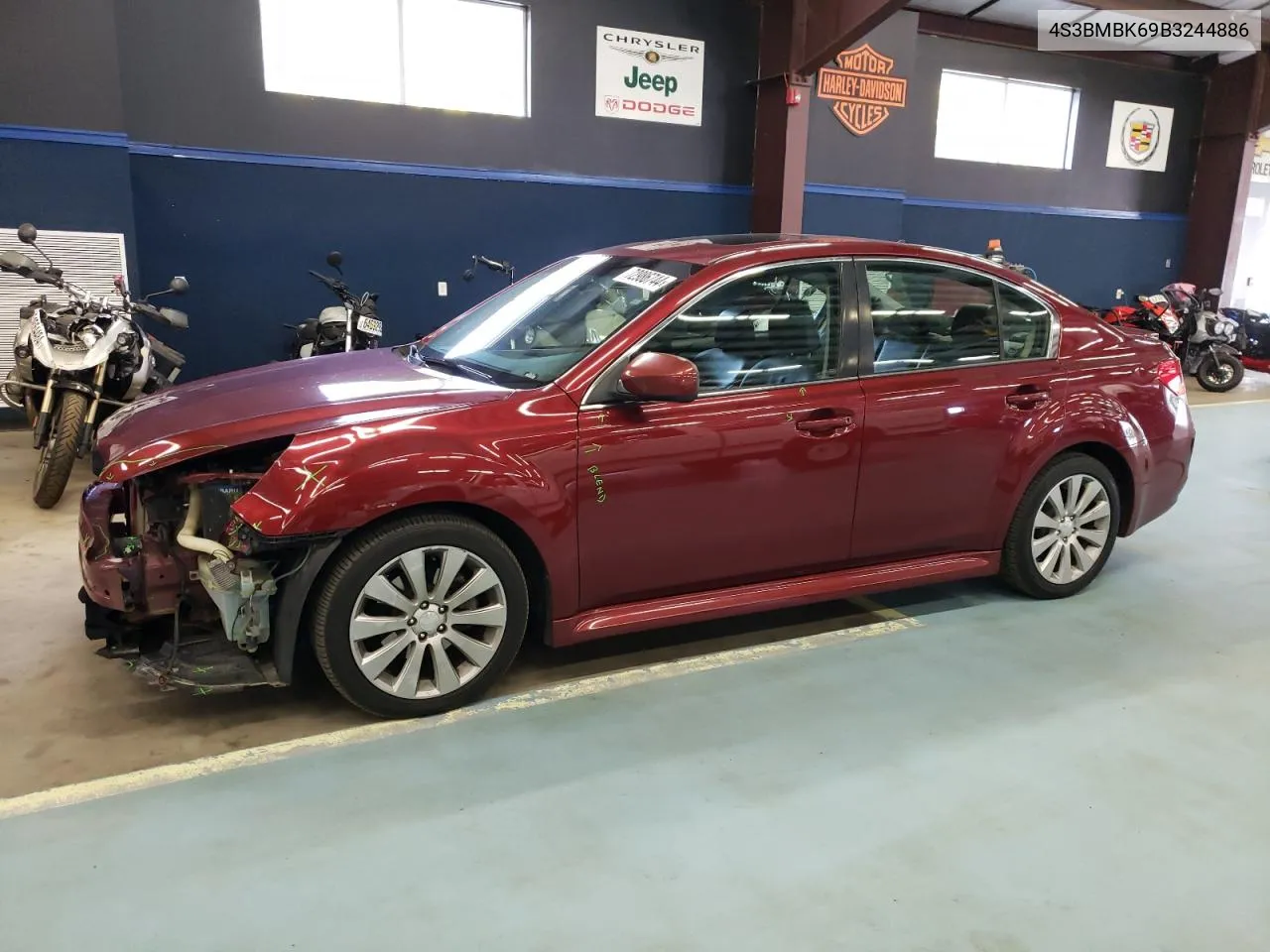 2011 Subaru Legacy 2.5I Limited VIN: 4S3BMBK69B3244886 Lot: 72986744