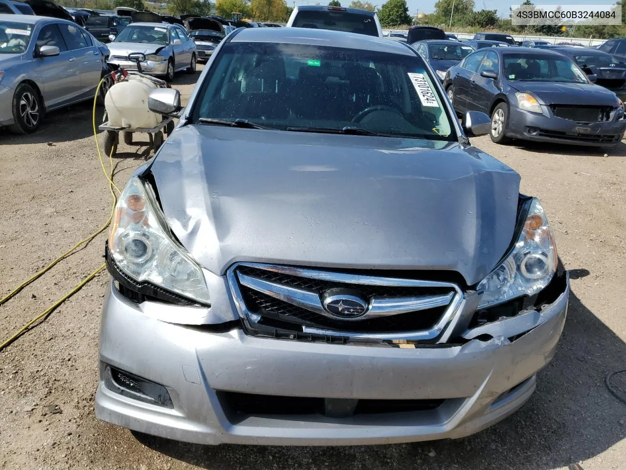 2011 Subaru Legacy 2.5I Premium VIN: 4S3BMCC60B3244084 Lot: 73101624