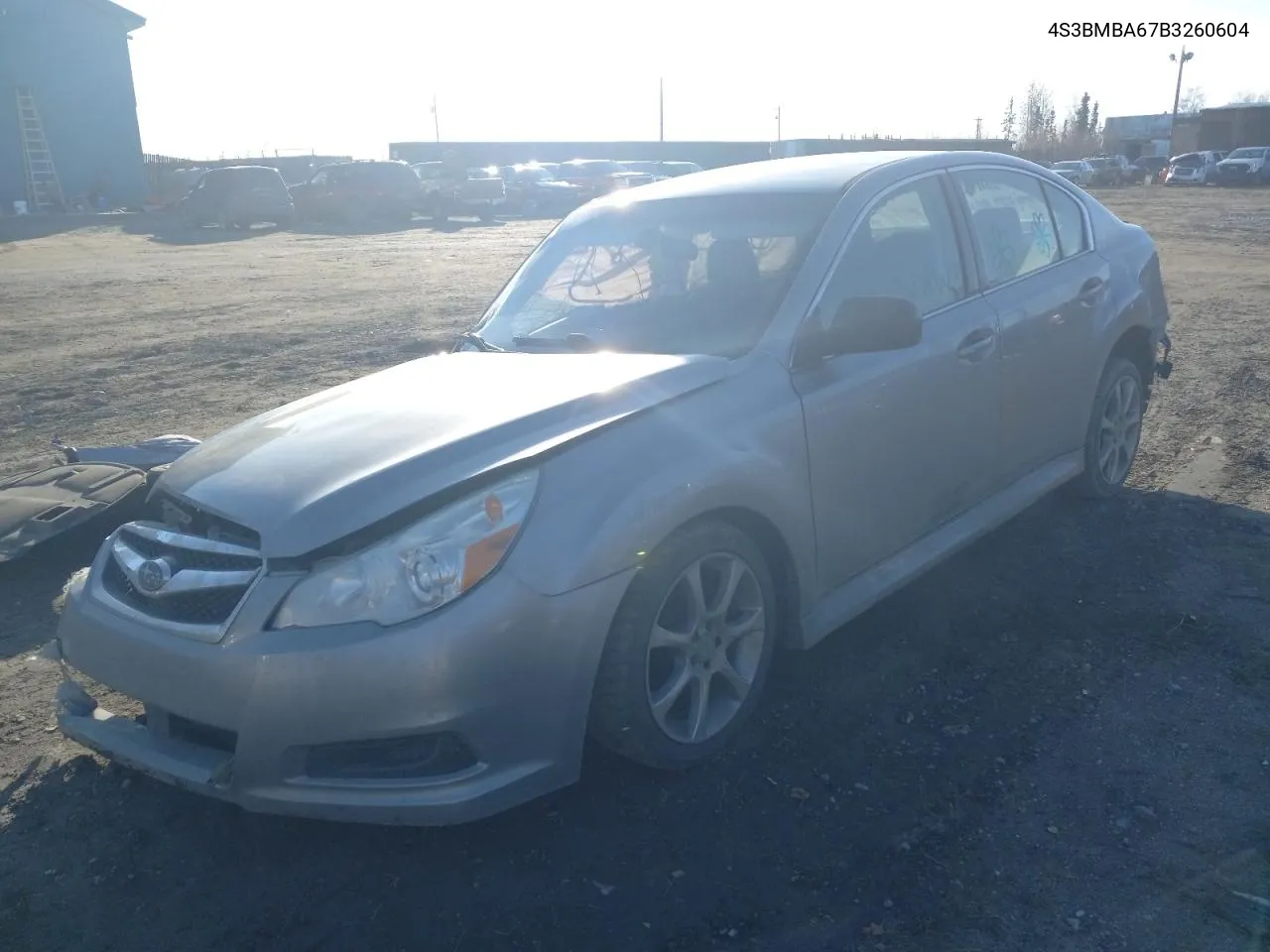 2011 Subaru Legacy 2.5I VIN: 4S3BMBA67B3260604 Lot: 74037474