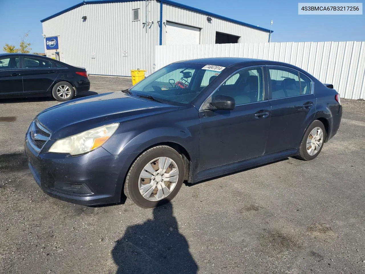 2011 Subaru Legacy 2.5I VIN: 4S3BMCA67B3217256 Lot: 74047014