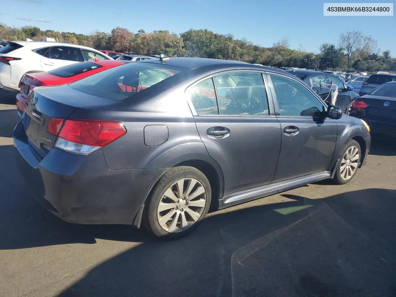 2011 Subaru Legacy 2.5I Limited VIN: 4S3BMBK66B3244800 Lot: 74070484