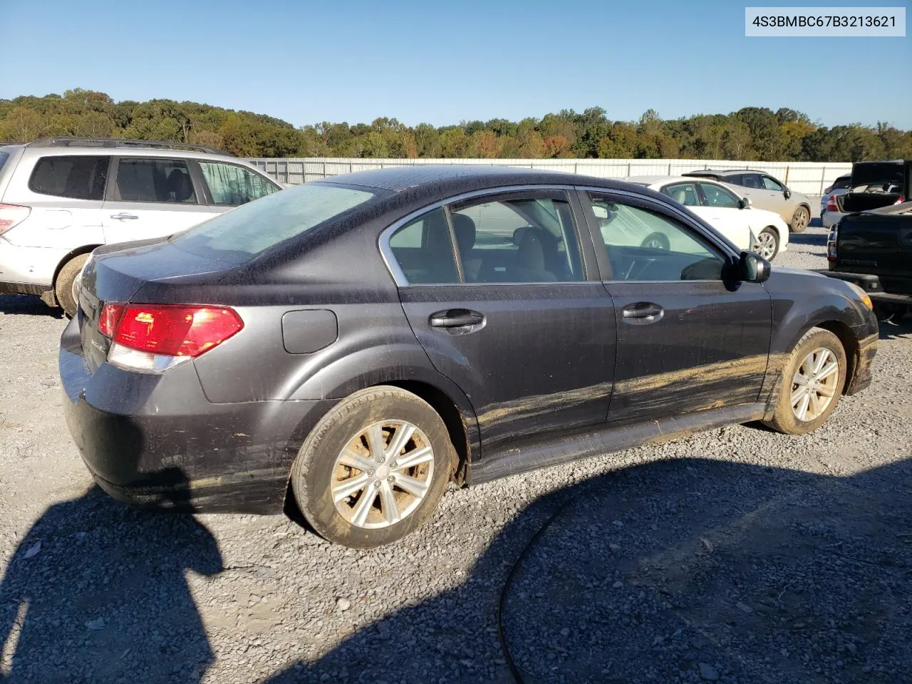 2011 Subaru Legacy 2.5I Premium VIN: 4S3BMBC67B3213621 Lot: 75259024