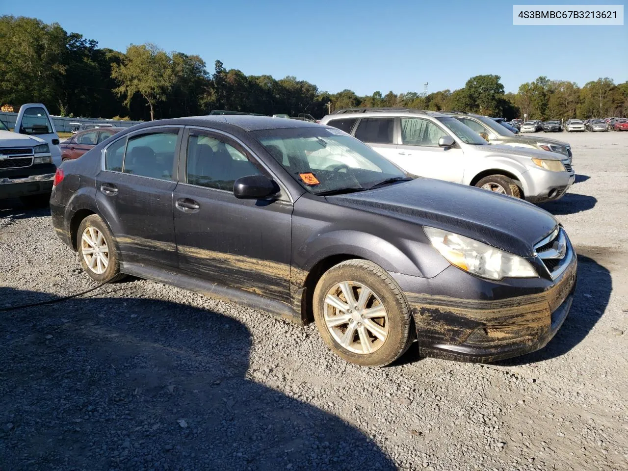 2011 Subaru Legacy 2.5I Premium VIN: 4S3BMBC67B3213621 Lot: 75259024