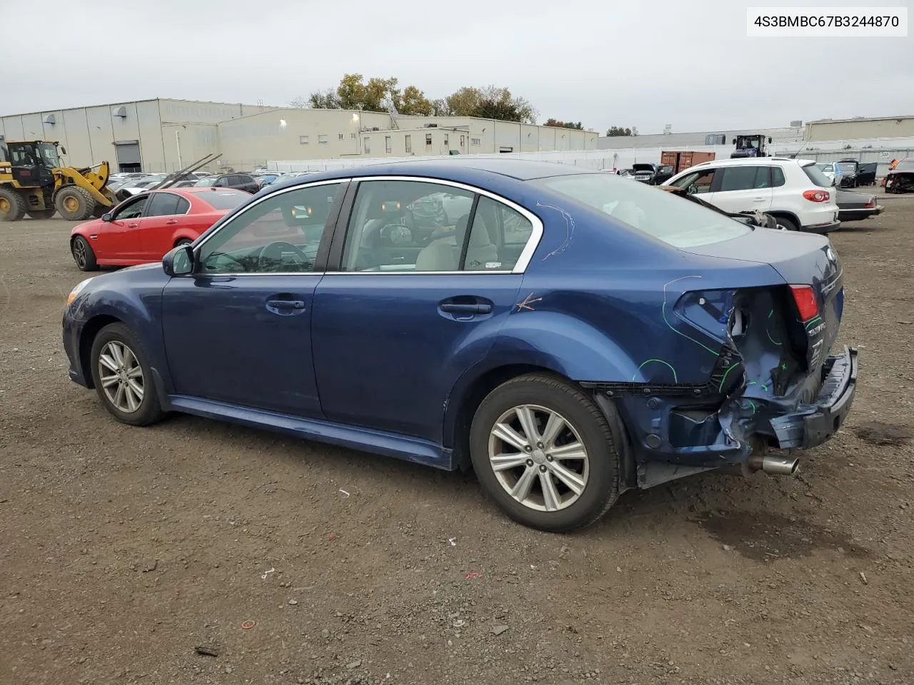 2011 Subaru Legacy 2.5I Premium VIN: 4S3BMBC67B3244870 Lot: 75527874