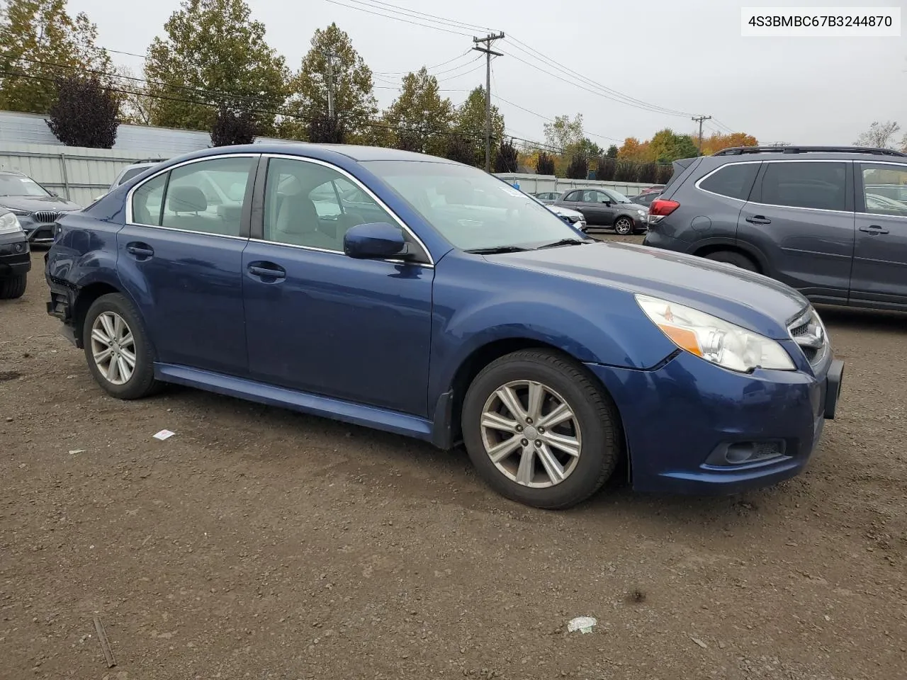 2011 Subaru Legacy 2.5I Premium VIN: 4S3BMBC67B3244870 Lot: 75527874