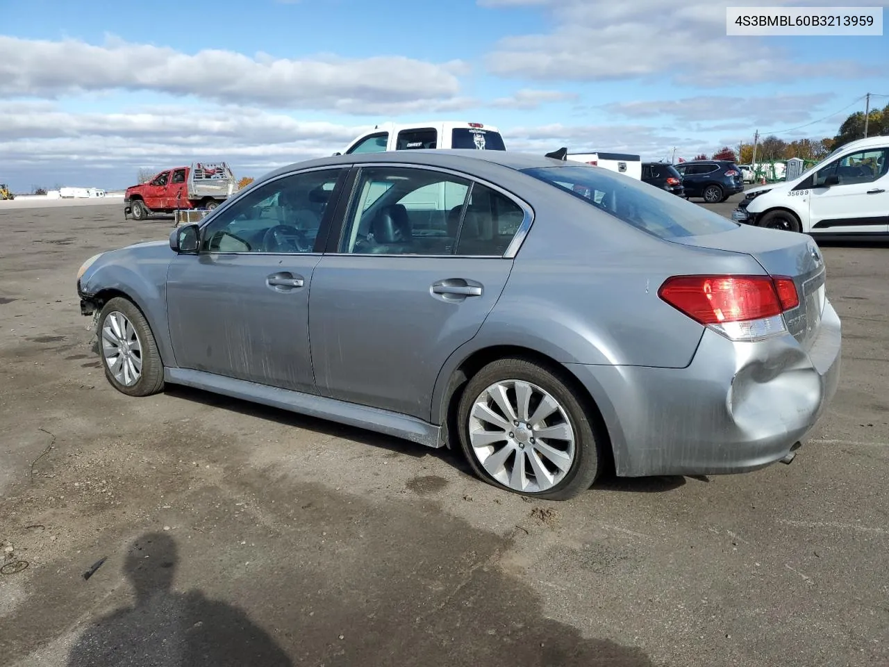 2011 Subaru Legacy 2.5I Limited VIN: 4S3BMBL60B3213959 Lot: 75928254