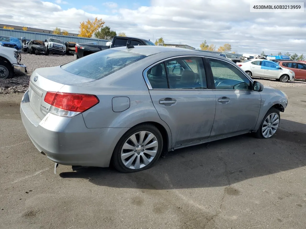 2011 Subaru Legacy 2.5I Limited VIN: 4S3BMBL60B3213959 Lot: 75928254