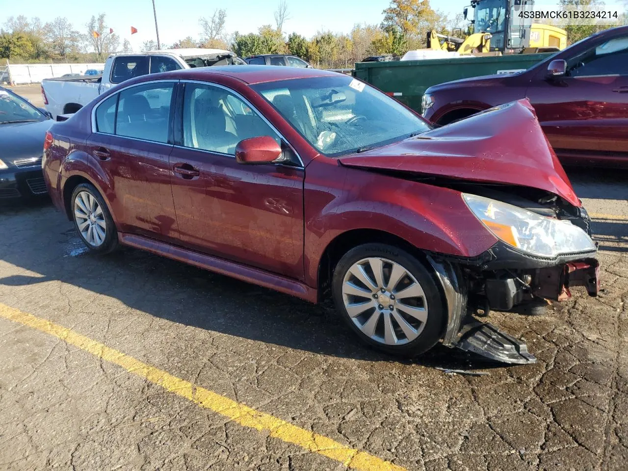 2011 Subaru Legacy 2.5I Limited VIN: 4S3BMCK61B3234214 Lot: 76004444