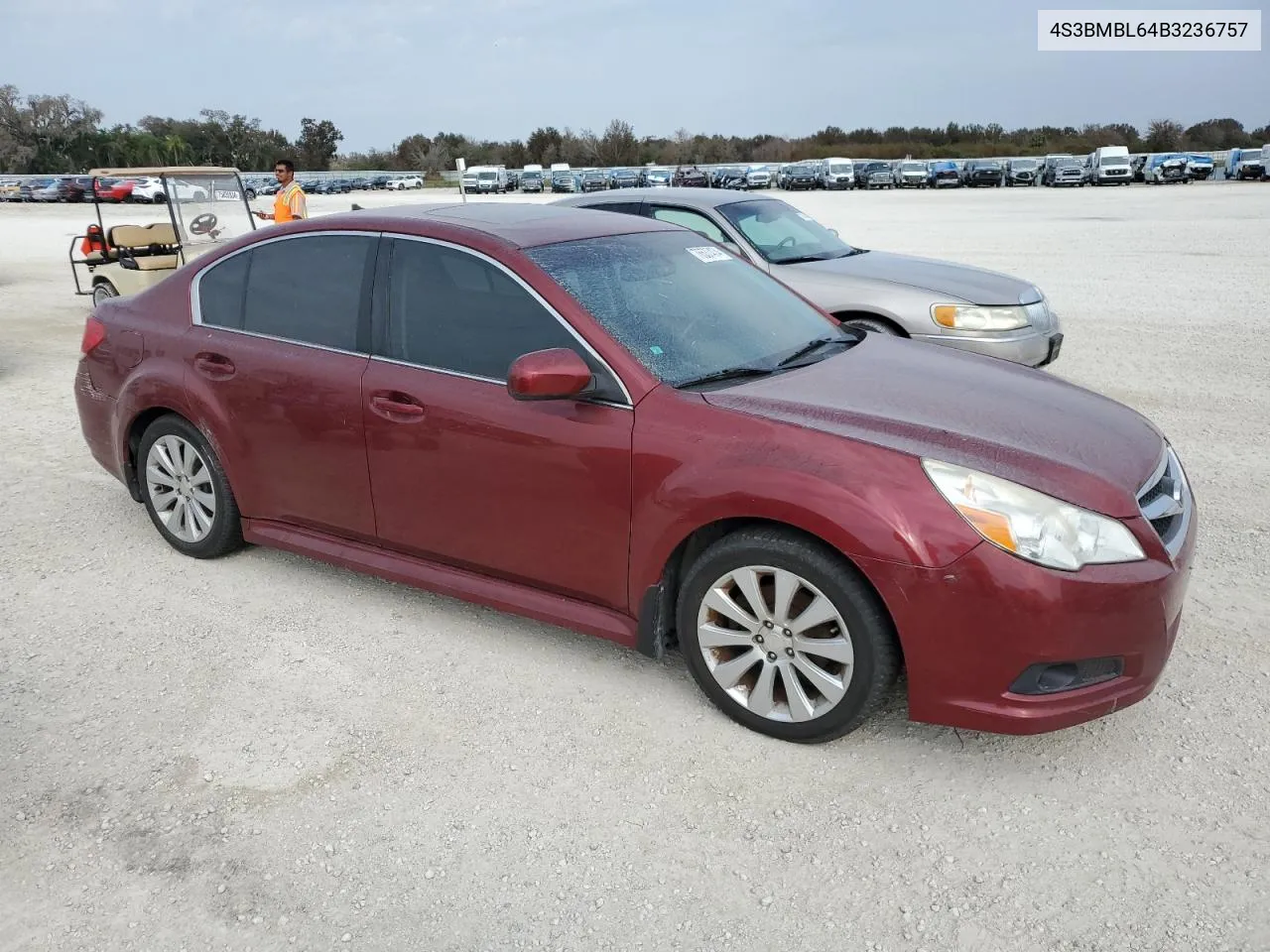 2011 Subaru Legacy 2.5I Limited VIN: 4S3BMBL64B3236757 Lot: 76537474