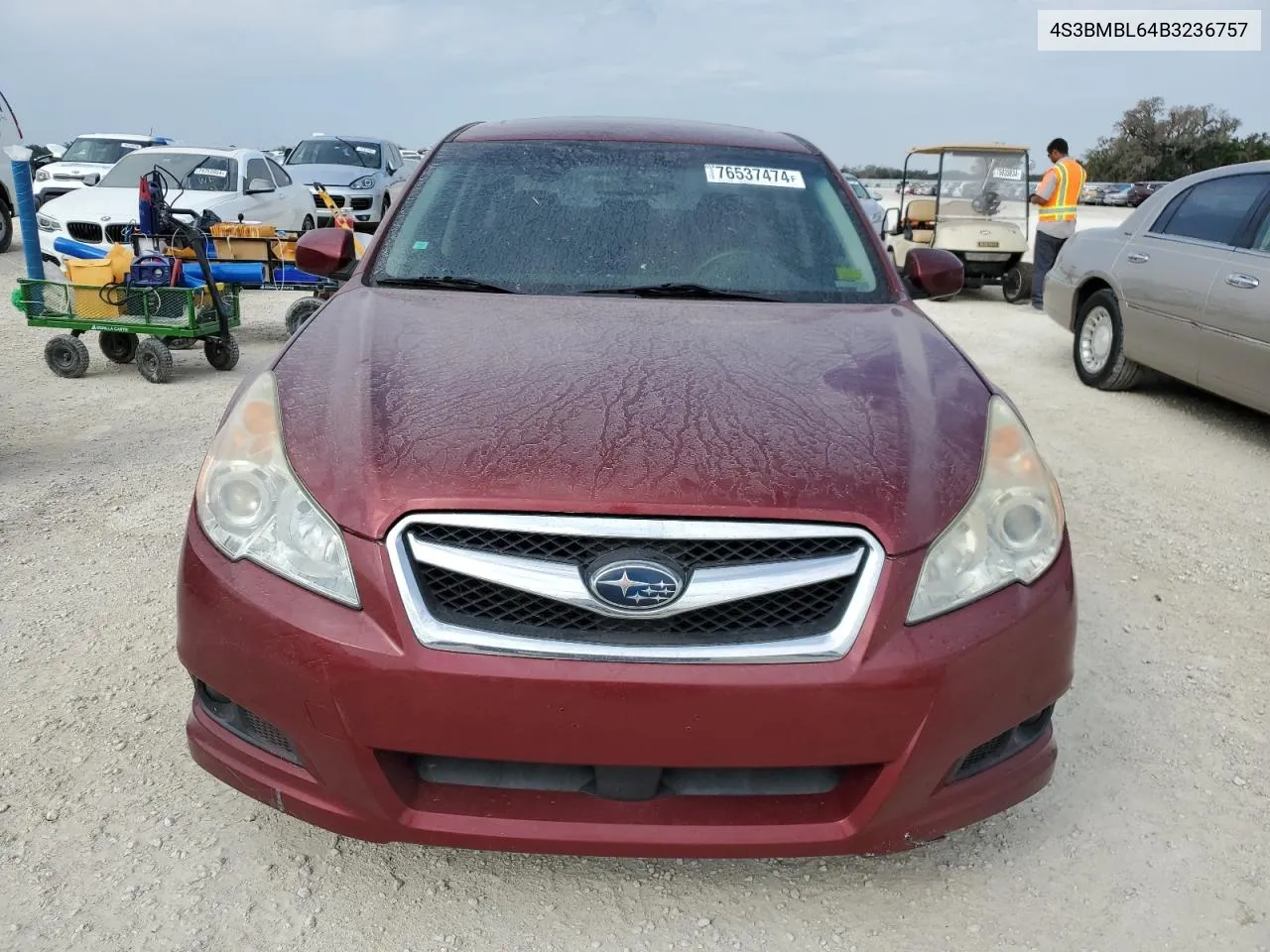 2011 Subaru Legacy 2.5I Limited VIN: 4S3BMBL64B3236757 Lot: 76537474