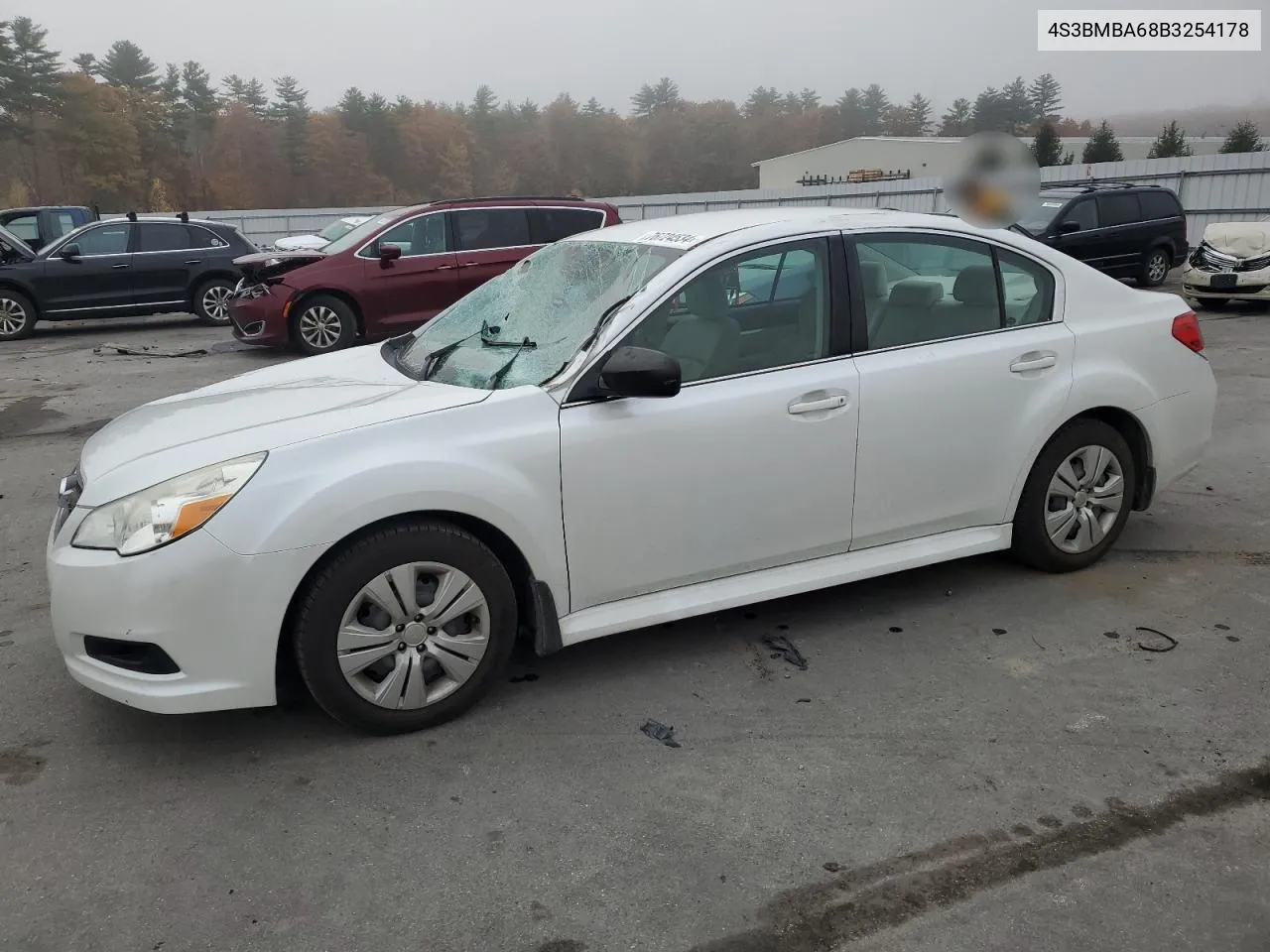 2011 Subaru Legacy 2.5I VIN: 4S3BMBA68B3254178 Lot: 76724534