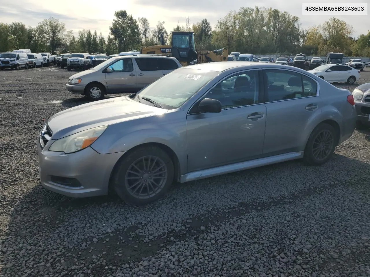 2011 Subaru Legacy 2.5I VIN: 4S3BMBA68B3243603 Lot: 76784794