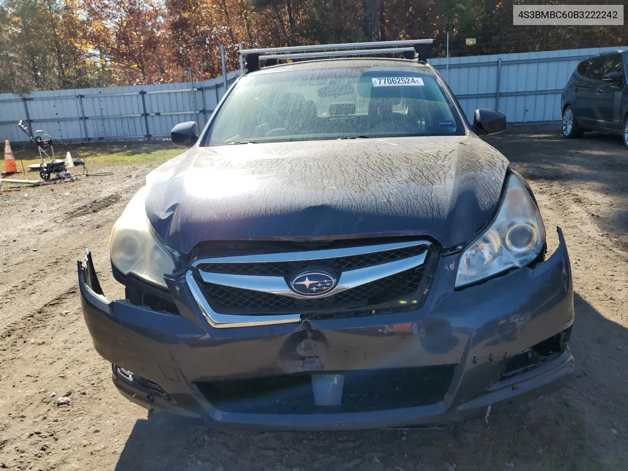 2011 Subaru Legacy 2.5I Premium VIN: 4S3BMBC60B3222242 Lot: 77062524