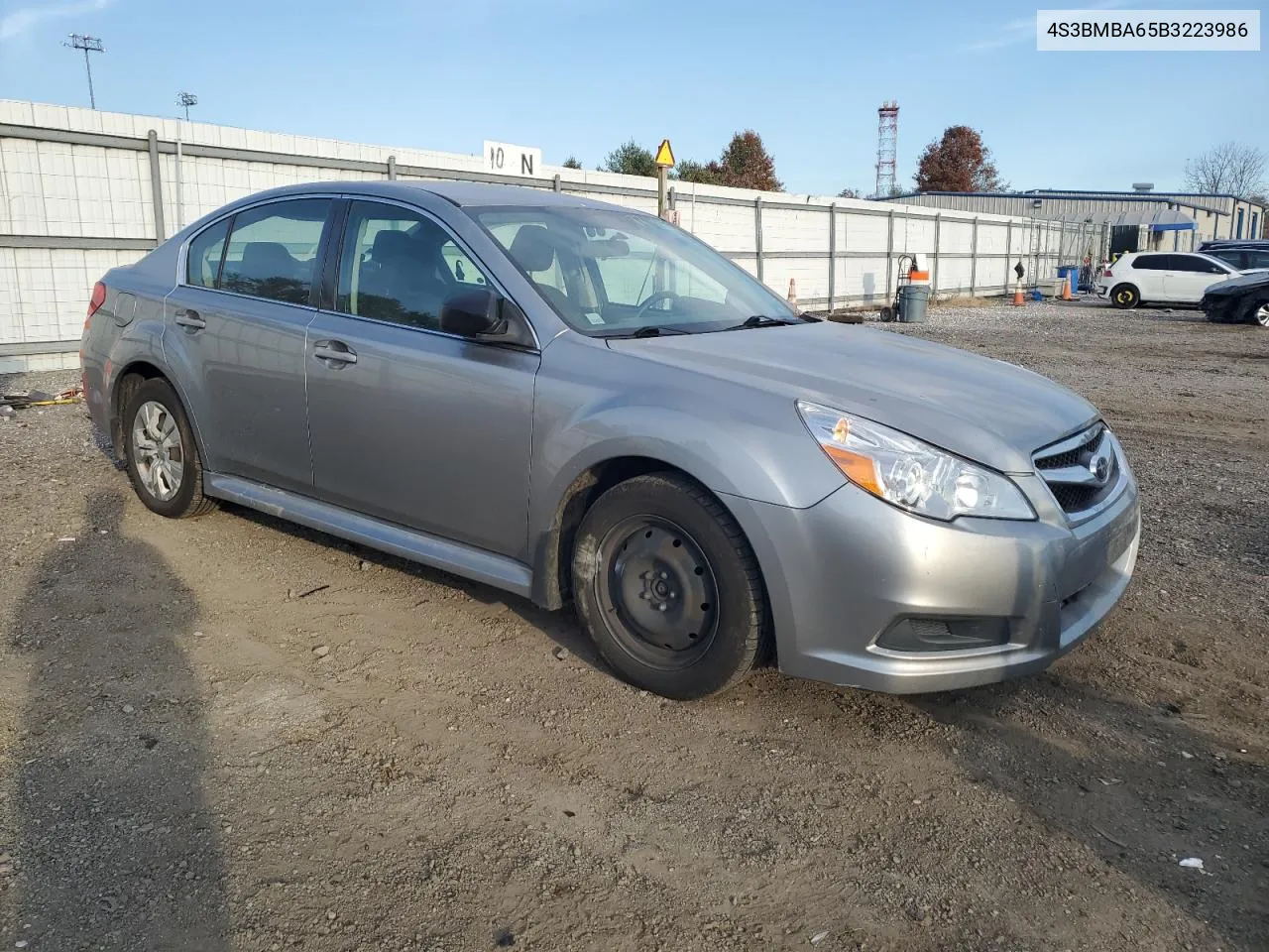 2011 Subaru Legacy 2.5I VIN: 4S3BMBA65B3223986 Lot: 77144584