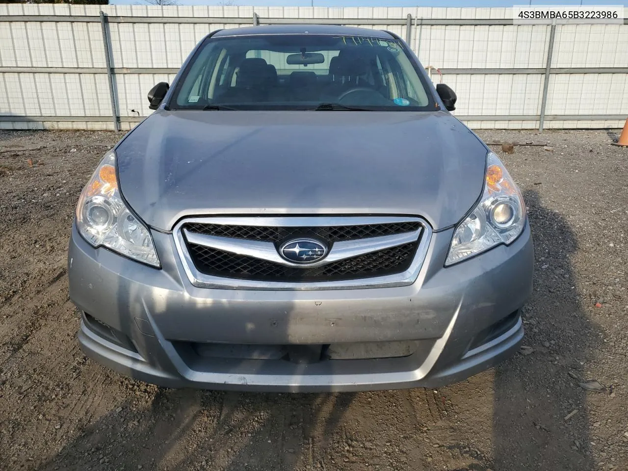 2011 Subaru Legacy 2.5I VIN: 4S3BMBA65B3223986 Lot: 77144584