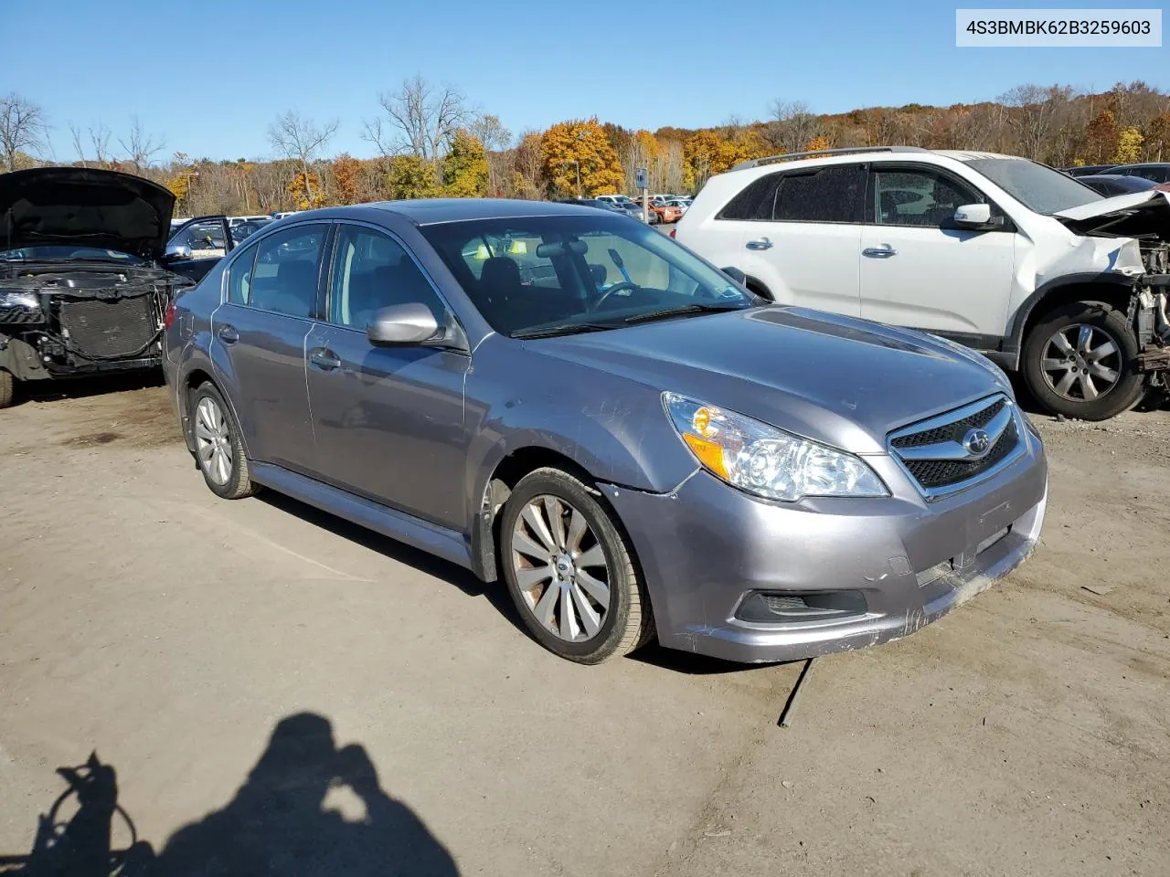 2011 Subaru Legacy 2.5I Limited VIN: 4S3BMBK62B3259603 Lot: 77786274