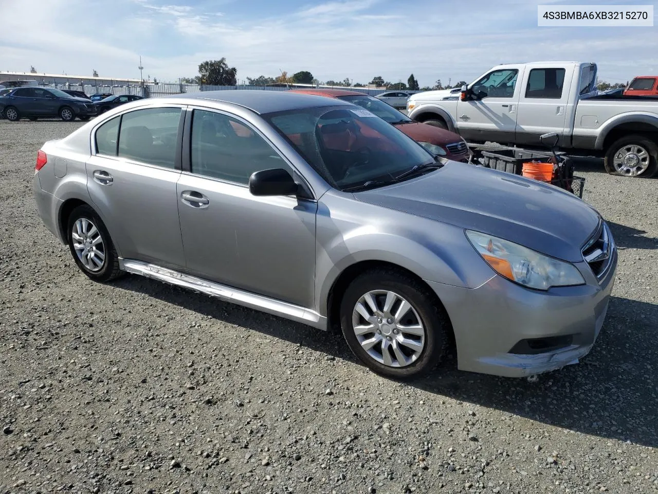 2011 Subaru Legacy 2.5I VIN: 4S3BMBA6XB3215270 Lot: 77789104