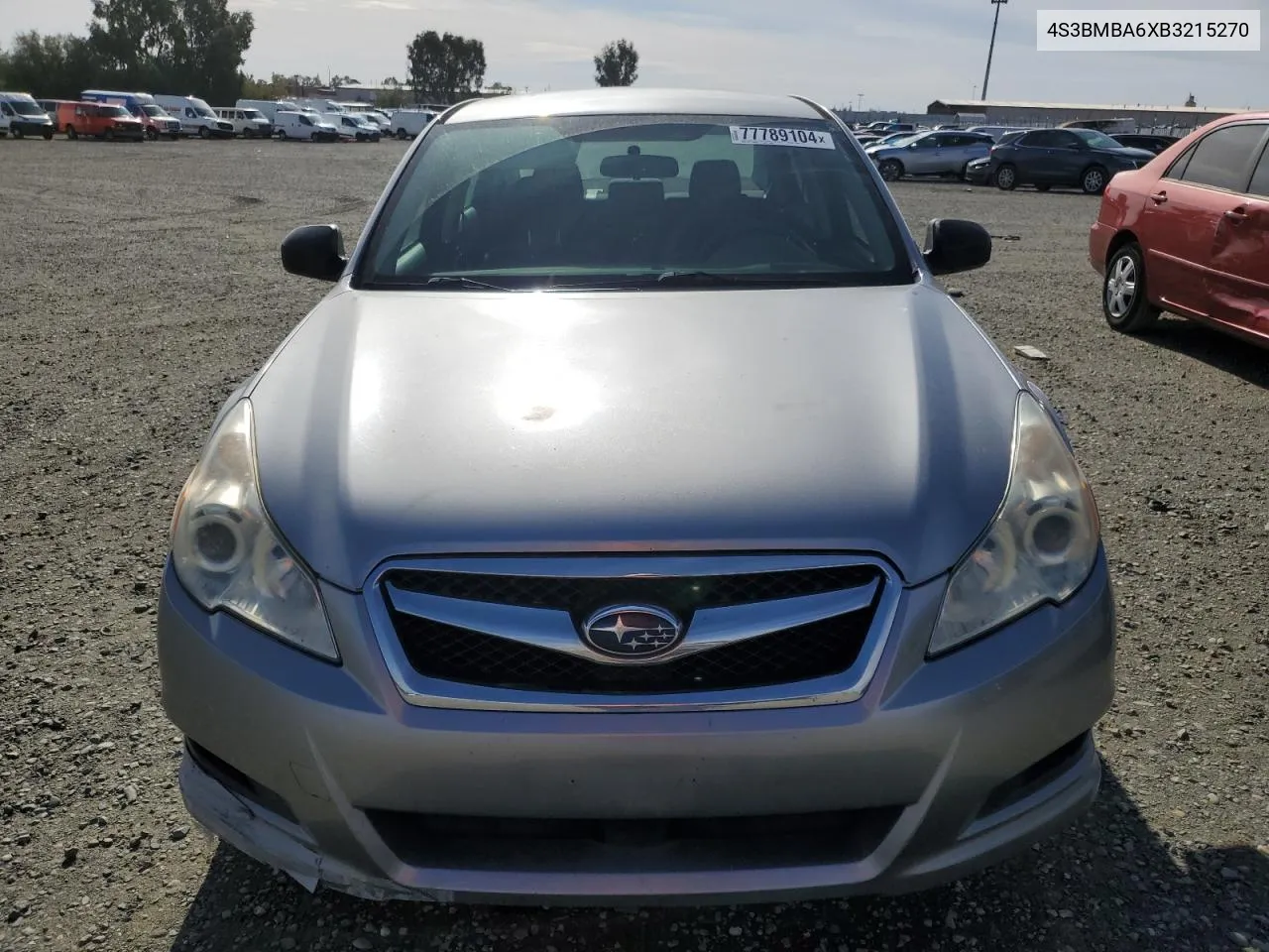 2011 Subaru Legacy 2.5I VIN: 4S3BMBA6XB3215270 Lot: 77789104