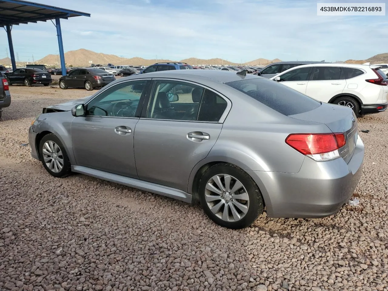 2011 Subaru Legacy 3.6R Limited VIN: 4S3BMDK67B2216893 Lot: 78677104