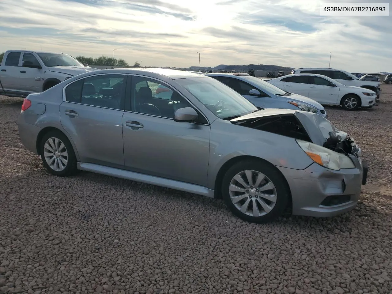 2011 Subaru Legacy 3.6R Limited VIN: 4S3BMDK67B2216893 Lot: 78677104