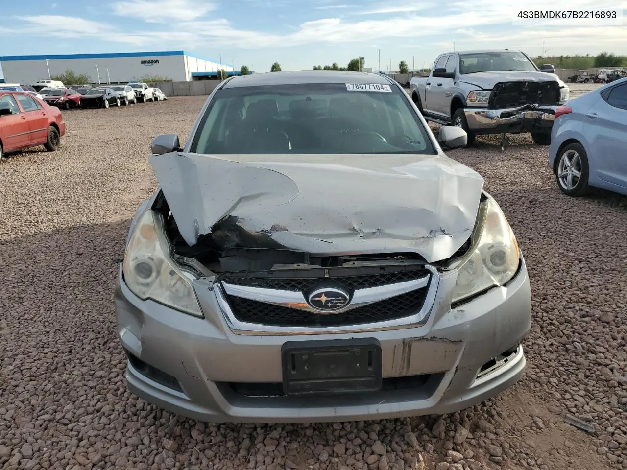 2011 Subaru Legacy 3.6R Limited VIN: 4S3BMDK67B2216893 Lot: 78677104