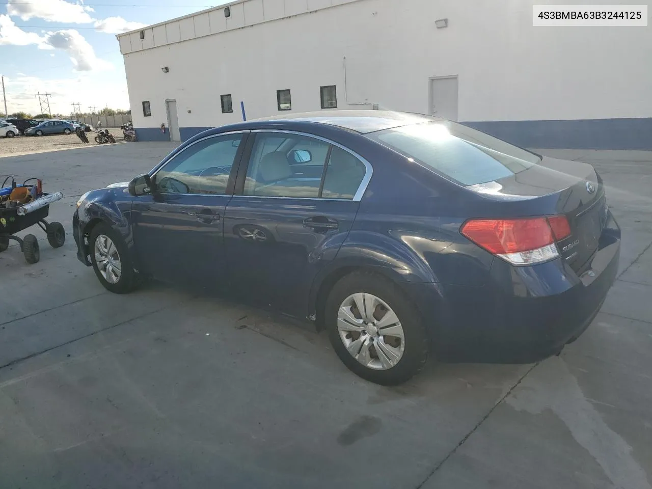 2011 Subaru Legacy 2.5I VIN: 4S3BMBA63B3244125 Lot: 78850214