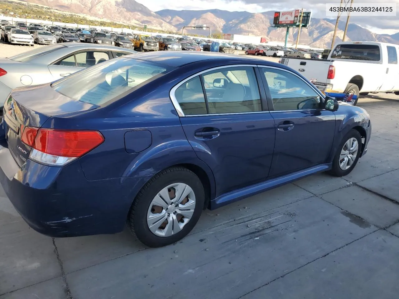 2011 Subaru Legacy 2.5I VIN: 4S3BMBA63B3244125 Lot: 78850214