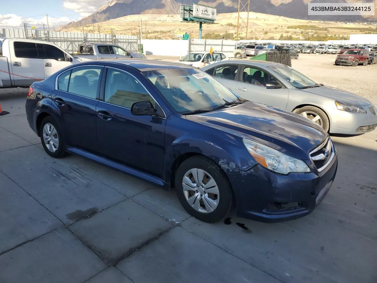 2011 Subaru Legacy 2.5I VIN: 4S3BMBA63B3244125 Lot: 78850214