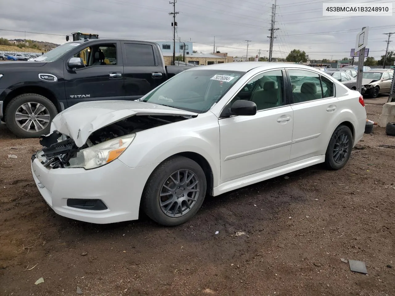 2011 Subaru Legacy 2.5I VIN: 4S3BMCA61B3248910 Lot: 79226084