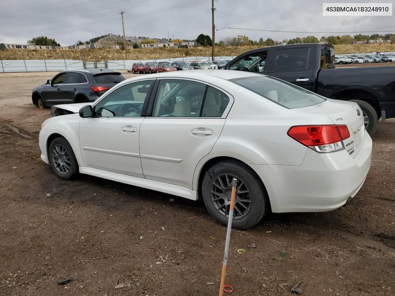 2011 Subaru Legacy 2.5I VIN: 4S3BMCA61B3248910 Lot: 79226084