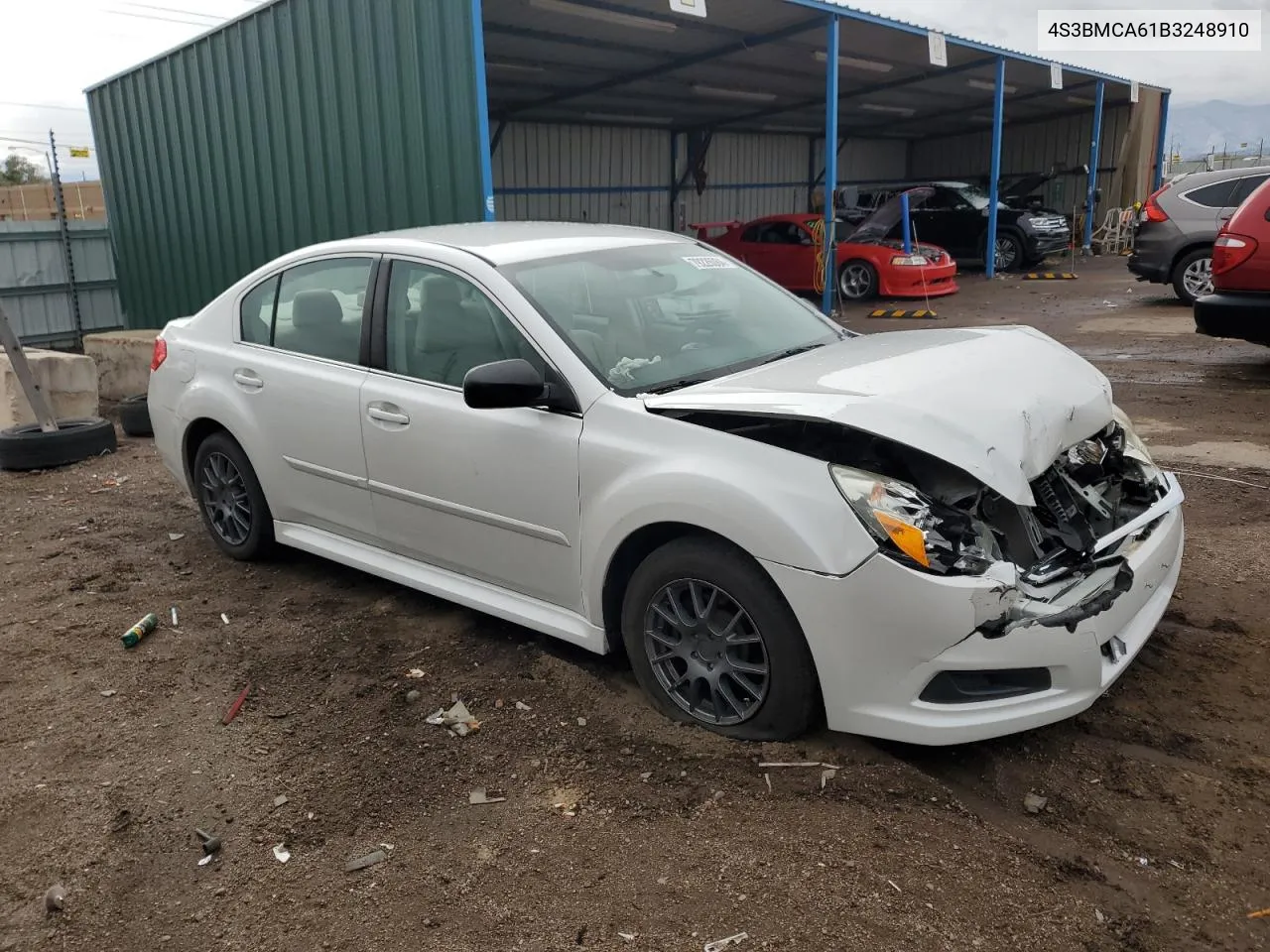 2011 Subaru Legacy 2.5I VIN: 4S3BMCA61B3248910 Lot: 79226084