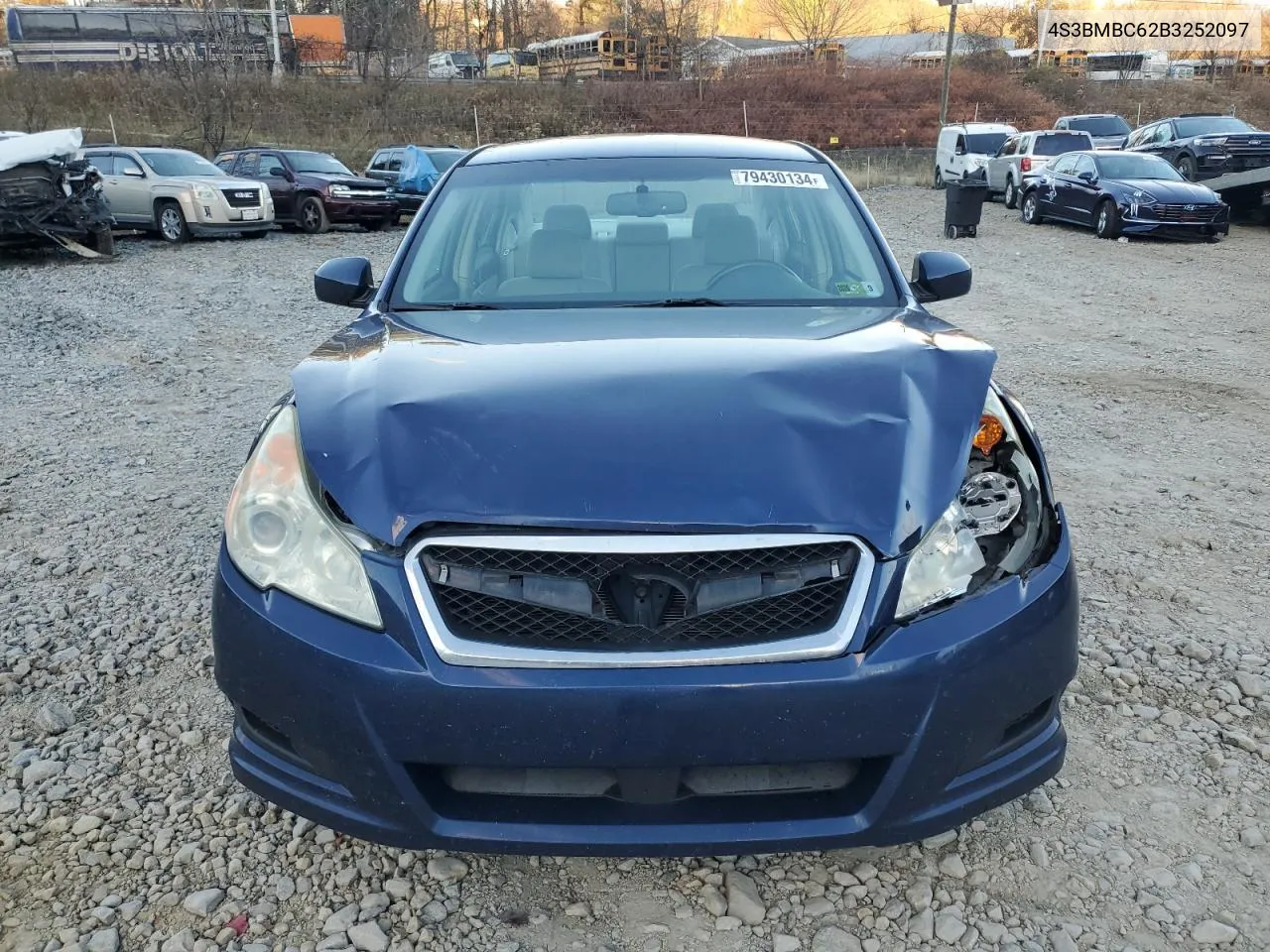 2011 Subaru Legacy 2.5I Premium VIN: 4S3BMBC62B3252097 Lot: 79430134