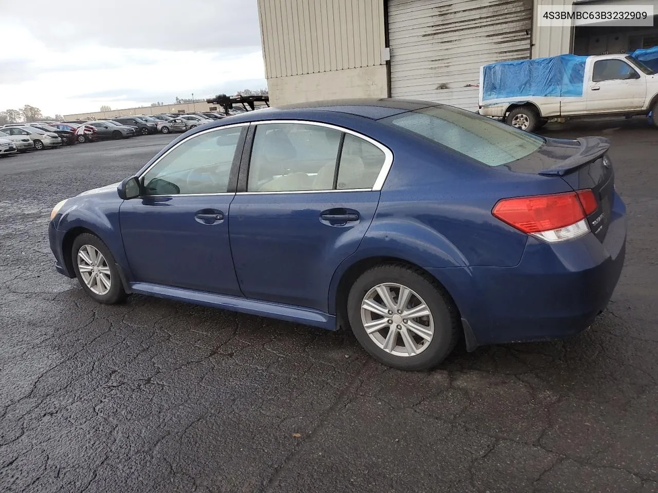 2011 Subaru Legacy 2.5I Premium VIN: 4S3BMBC63B3232909 Lot: 80087054