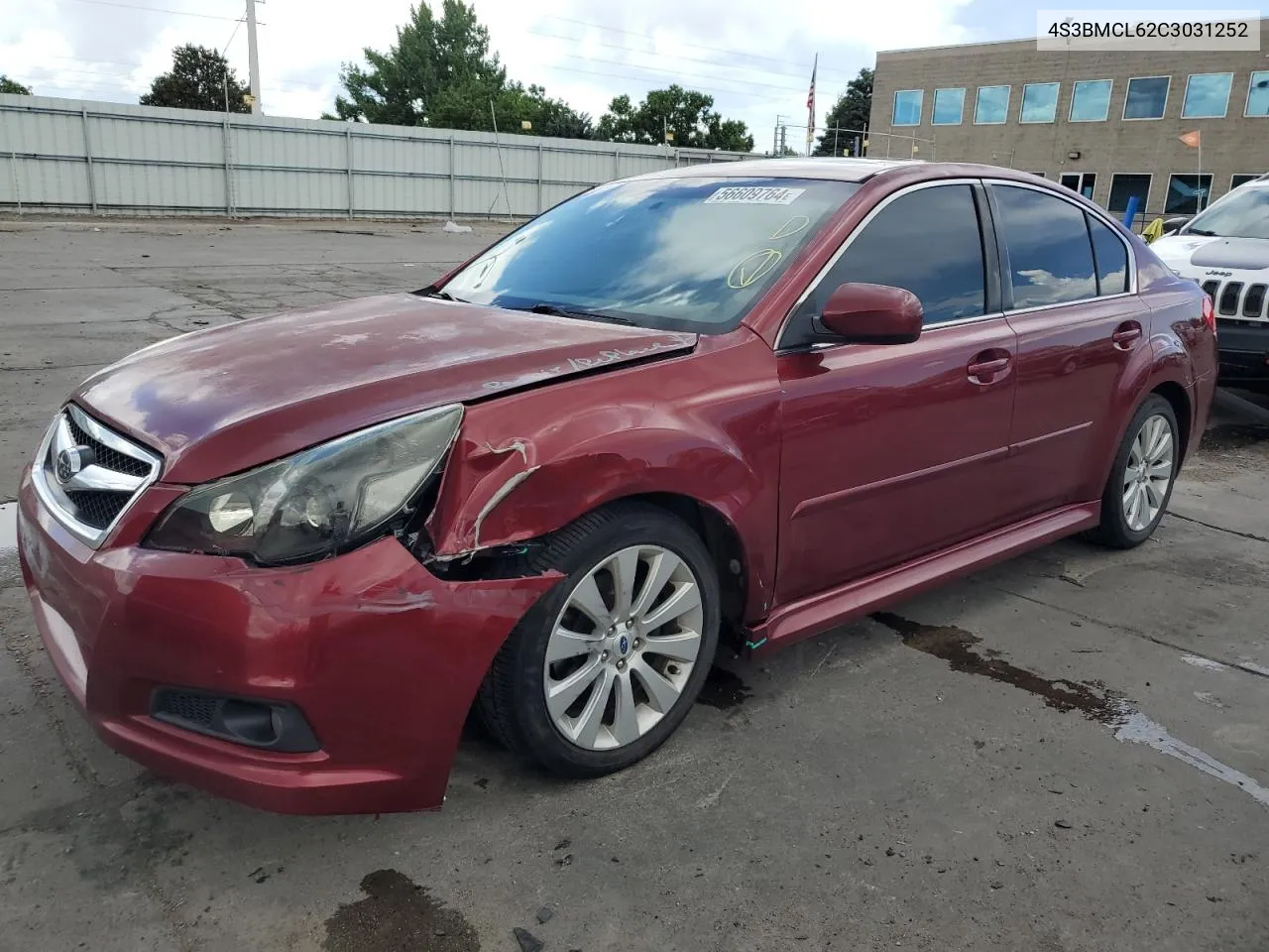 4S3BMCL62C3031252 2012 Subaru Legacy 2.5I Limited