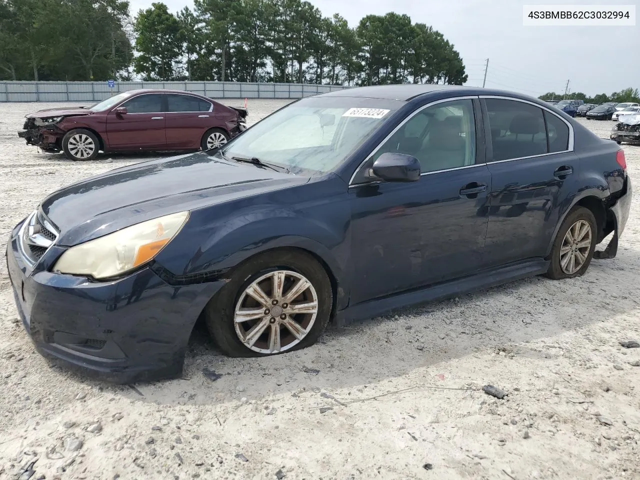 2012 Subaru Legacy 2.5I Premium VIN: 4S3BMBB62C3032994 Lot: 65173224